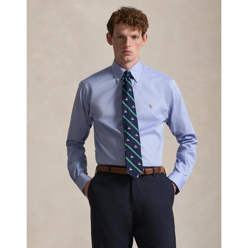 Polo Ralph Lauren Košile světlemodrá / koňaková