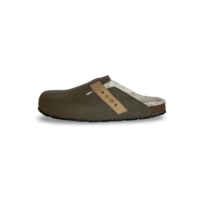 nae Vegan Shoes Pantofle Levu světle hnědá / olivová