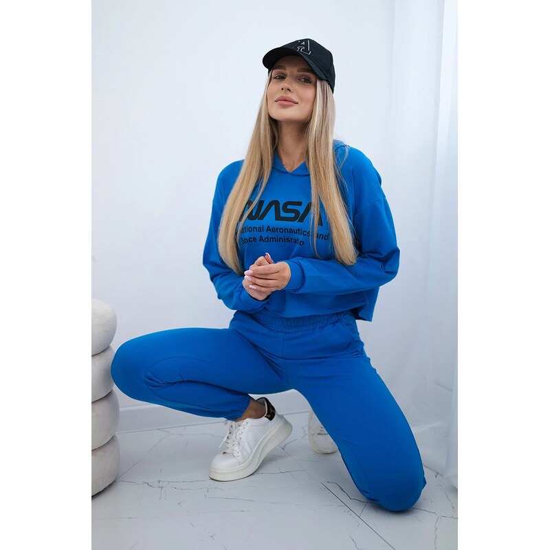 Kesi Sada s potiskem purpurově modré
