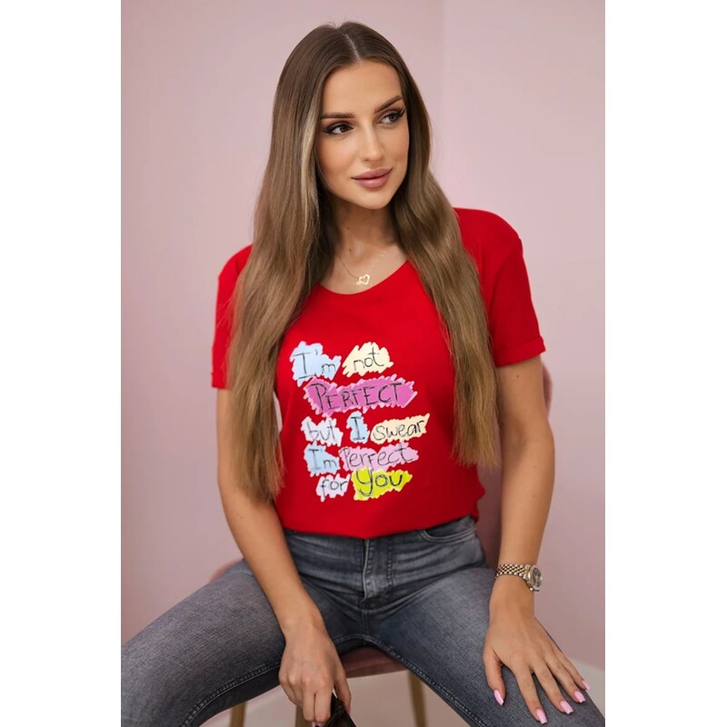 Kesi Halenka s potiskem Perfect red