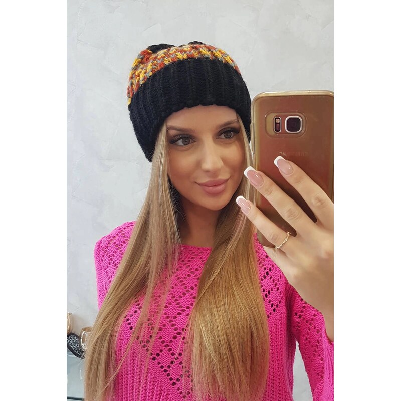 Kesi Dámská kšiltovka Iris K348 černá+hořčice