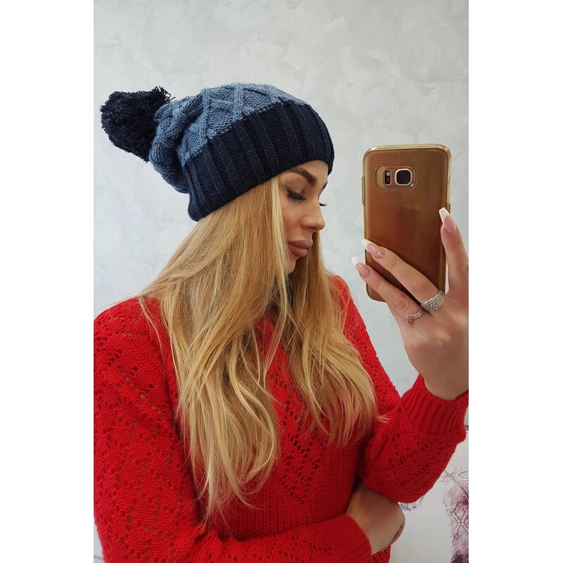 Kesi marka niezdefiniowana Milano fleecová čepice K203 denim