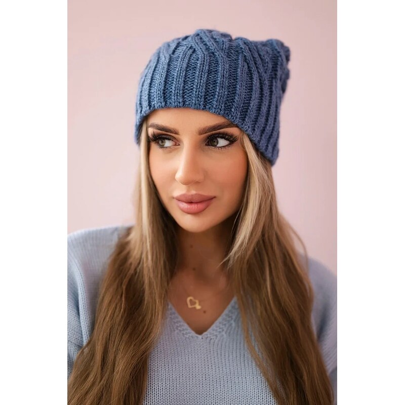 Kesi Fleecová čepice Paulina K227 dark denim