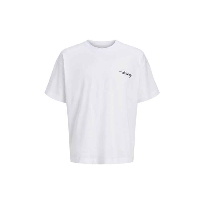 JACK & JONES Tričko JCOEterna béžová / černá / bílá