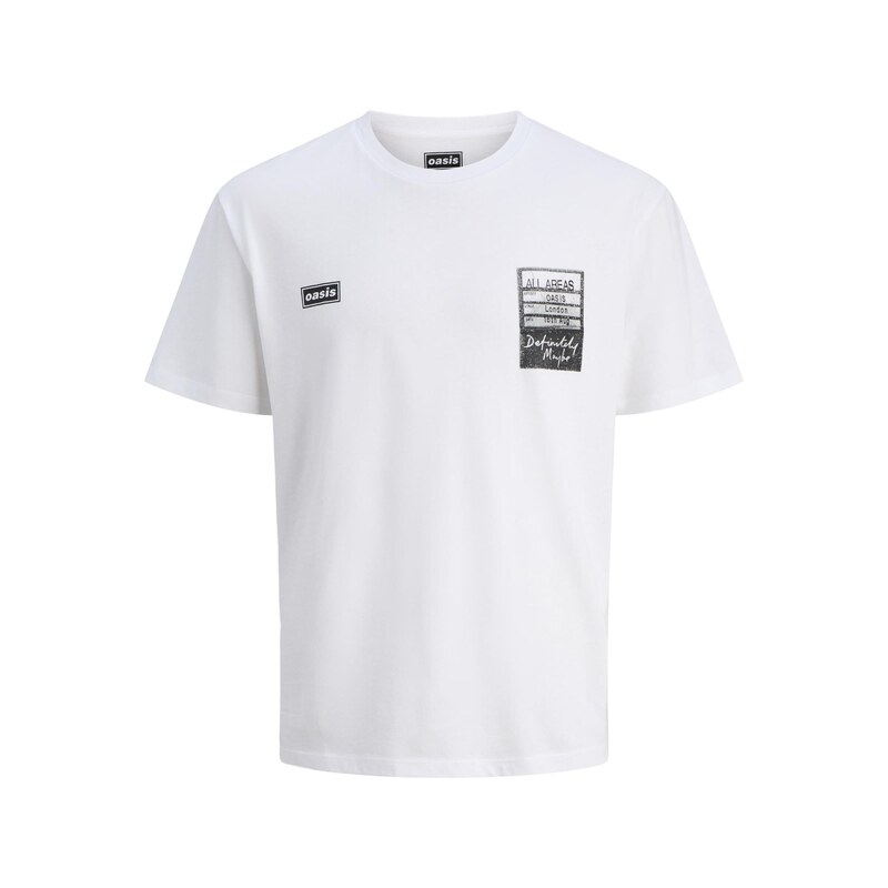 JACK & JONES Tričko černá / bílá
