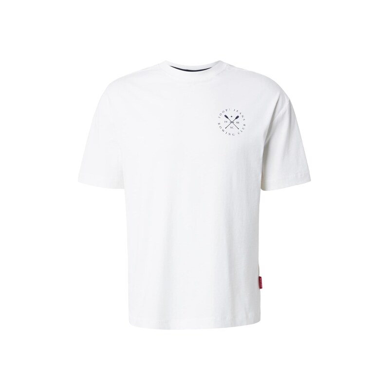 JOOP! Jeans Tričko Rovenor černá / bílá