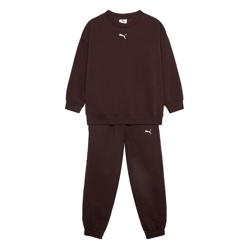 PUMA Joggingová souprava Ess No.1 tmavě hnědá