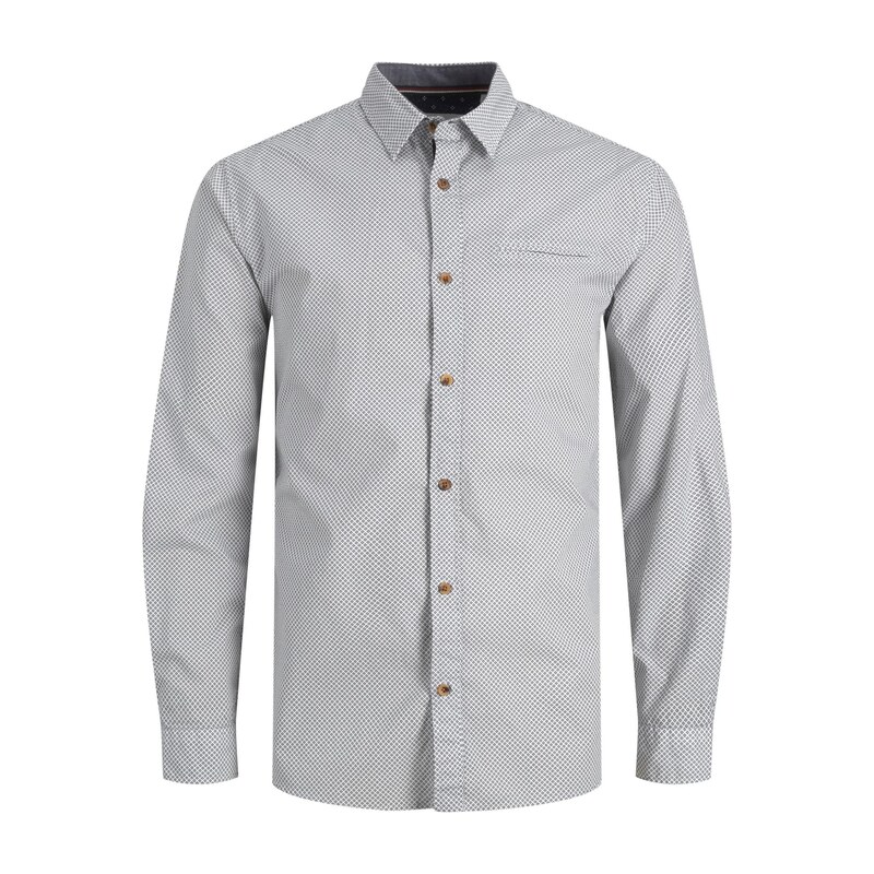 JACK & JONES Košile tmavě modrá / offwhite