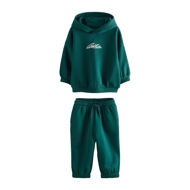 Next Joggingová souprava tmavě zelená / bílá