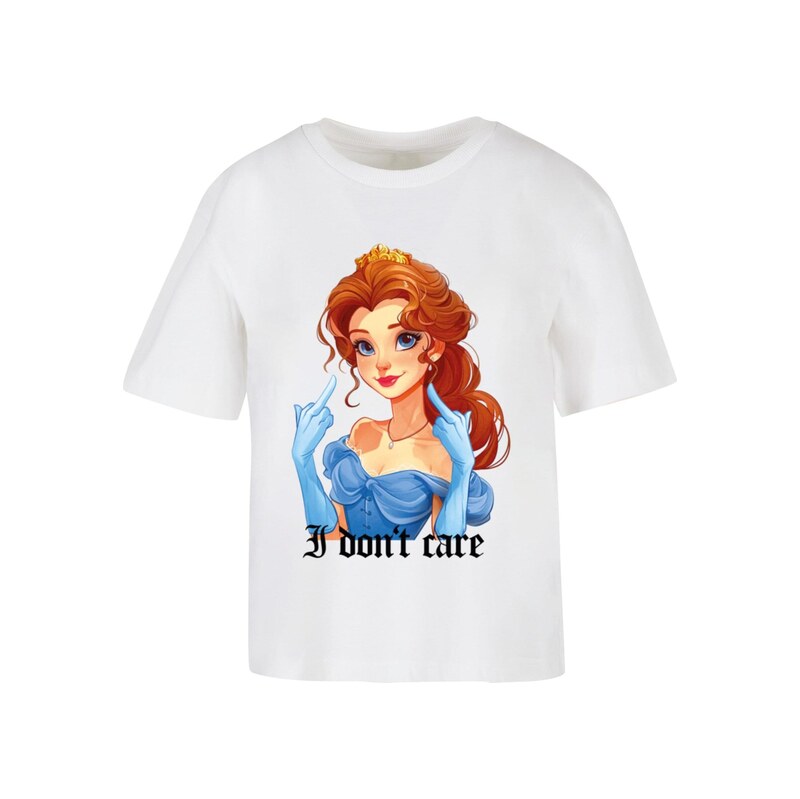 Miss Tee Tričko Dont Care tělová / světlemodrá / hnědá / bílá