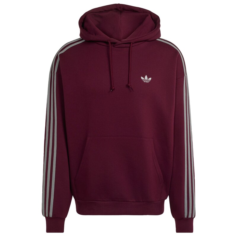 ADIDAS ORIGINALS Mikina Adicolor Classics šedá / vínově červená