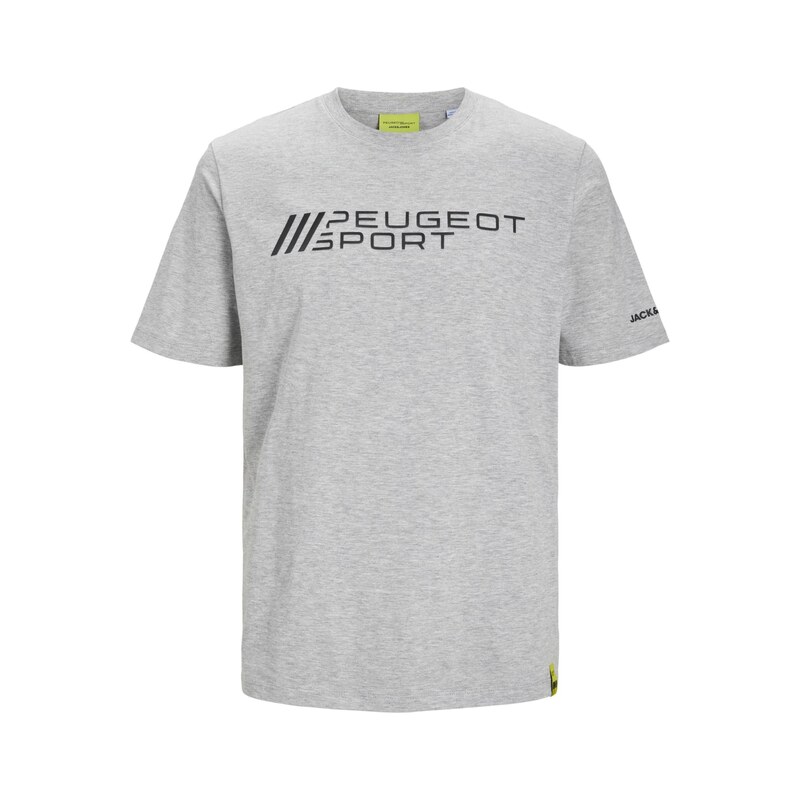 JACK & JONES Tričko šedý melír / černá