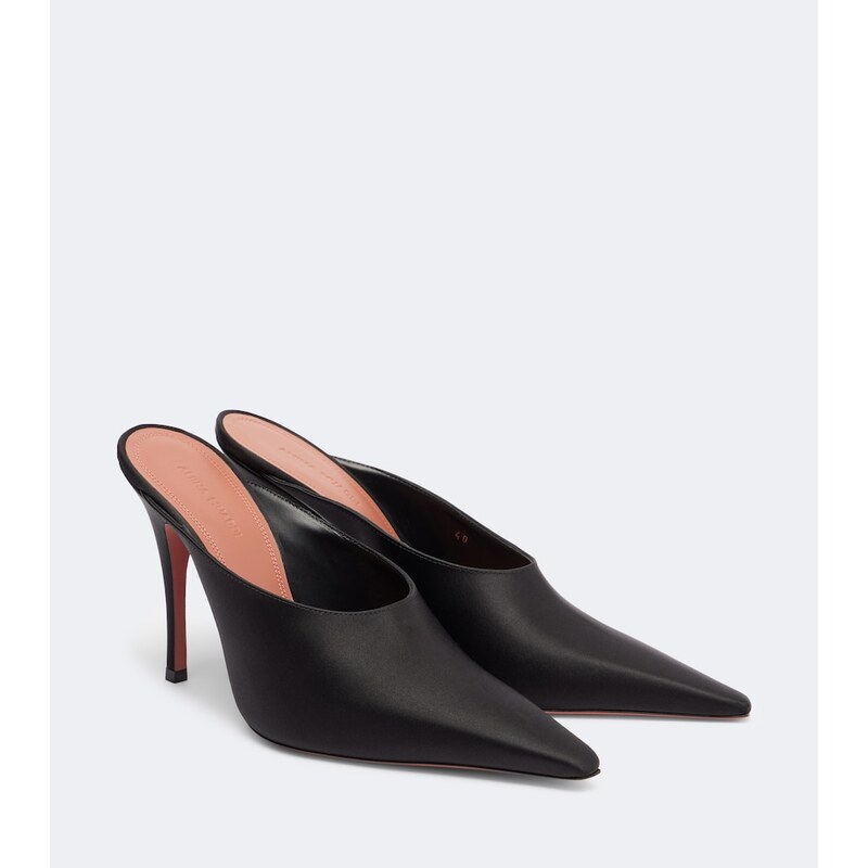 Amina Muaddi Felicia satin mules