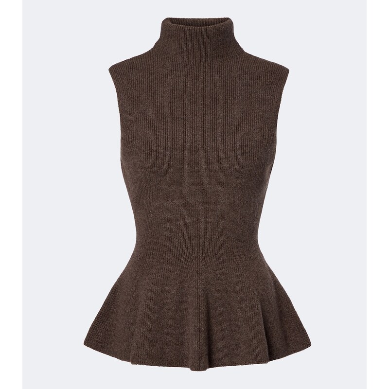 Rohe RÃ³he Ribbed wool and cashmere turtleneck top