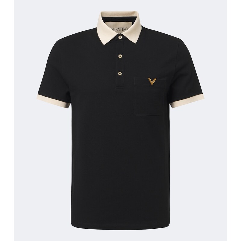 Valentino VLogo cotton piqué polo shirt