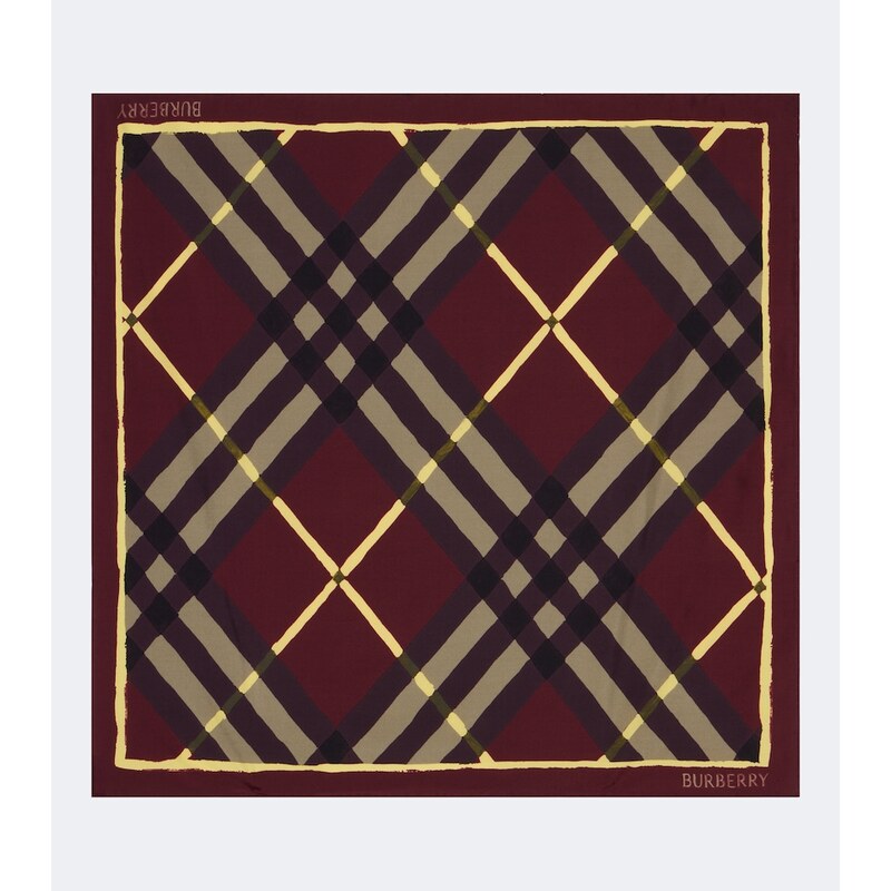 Burberry Burberry Check silk twill scarf