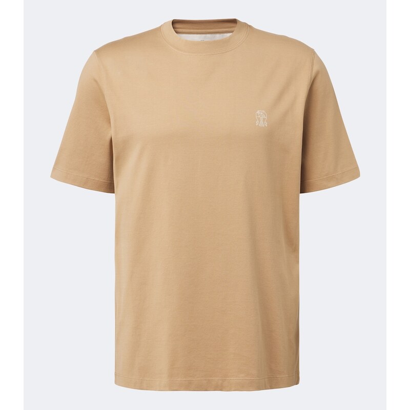 Brunello Cucinelli Logo cotton jersey T-shirt