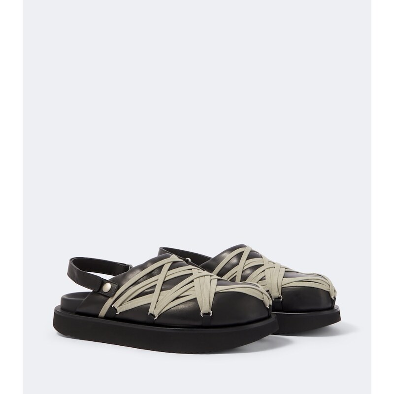 Rick Owens Megalace leather mules