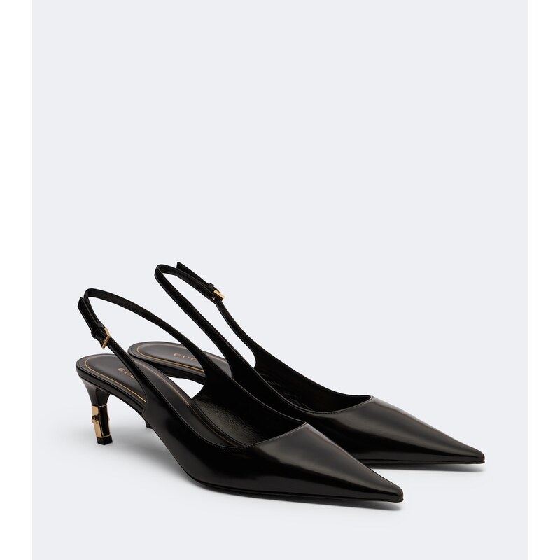Gucci Eva leather slingback pumps