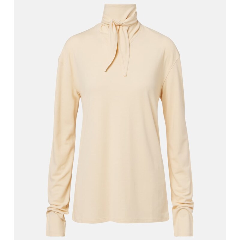 Lemaire Cotton jersey turtleneck top
