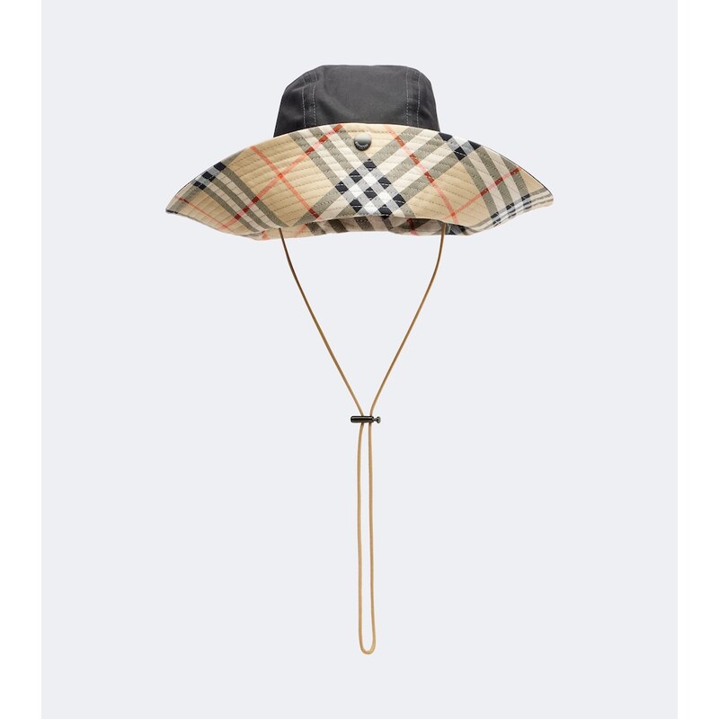 Burberry Burberry Check cotton sun hat
