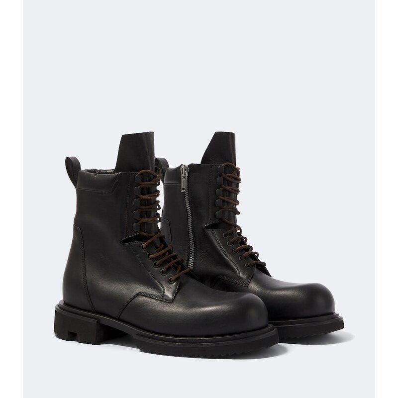 Rick Owens Army Gabe leather combat boots
