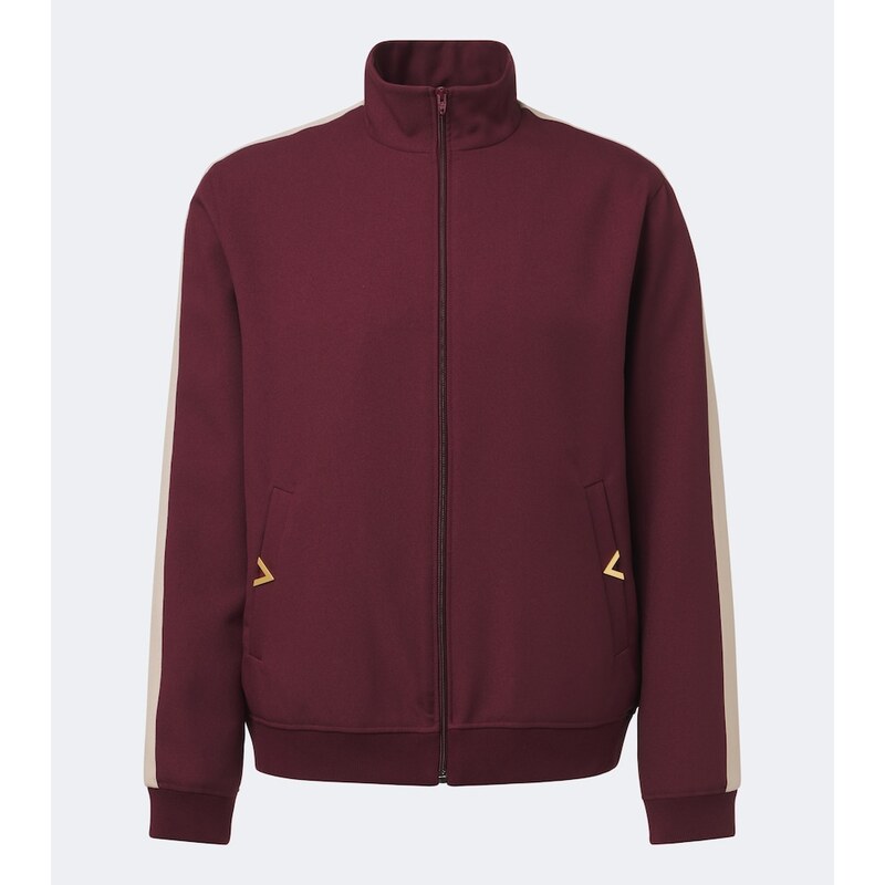 Pánská bombera Valentino VGold track jacket ve farbě Bordeaux/ Burro