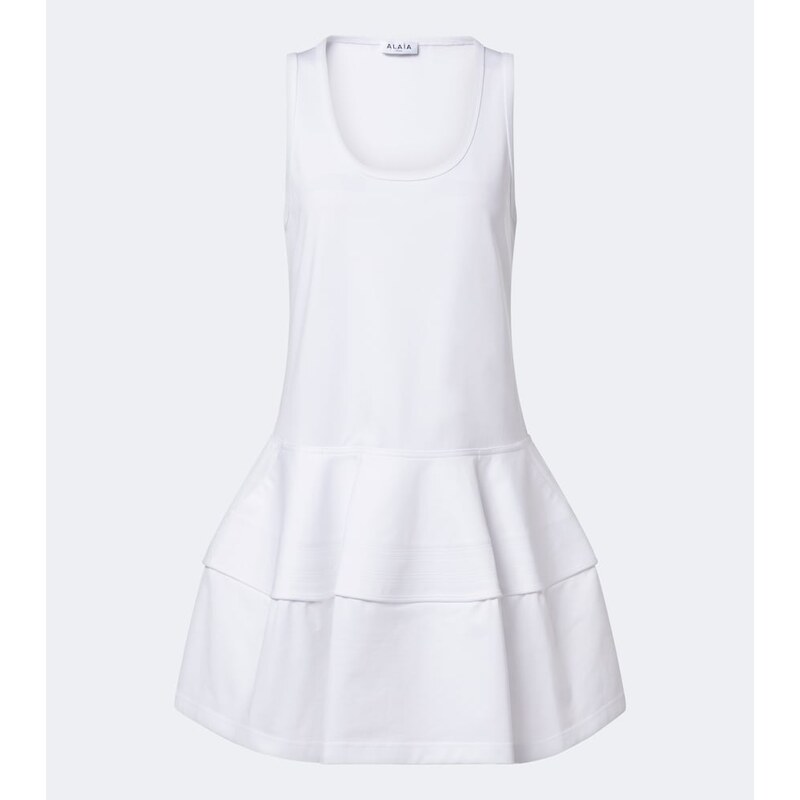 Alaia AlaÃ¯a Cotton jersey minidress