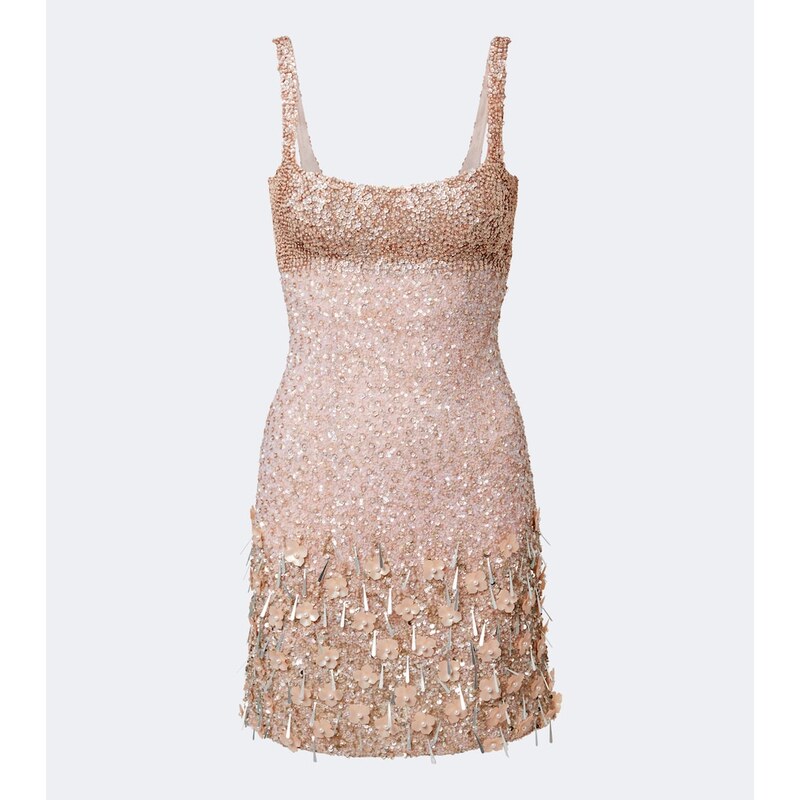 Là Fuori Maris sequined minidress