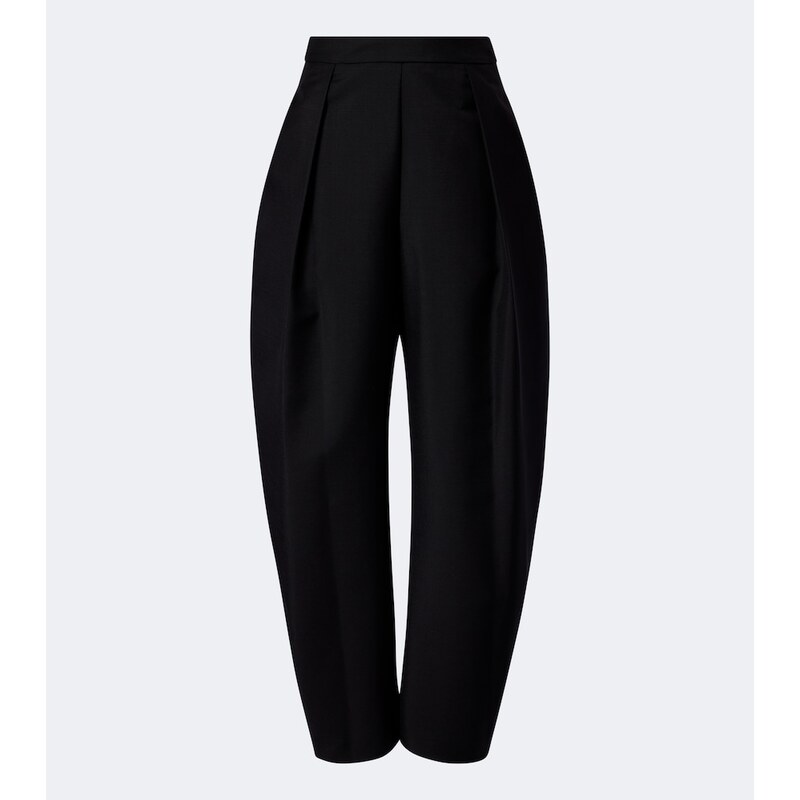 Rohe RÃ³he Wool and mohair barrel pants