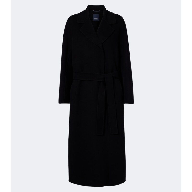 S Max Mara Virgin wool wrap coat