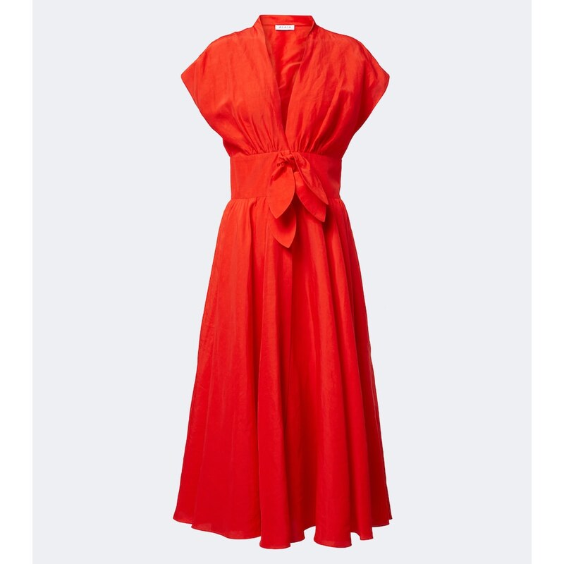 Alaia AlaÃ¯a Belted midi dress