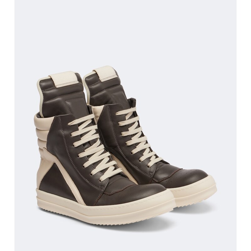 Rick Owens Geobasket leather sneakers