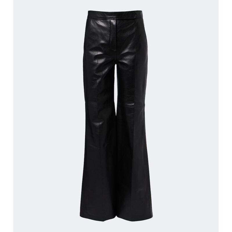 Dorothee Schumacher Leather flared pants