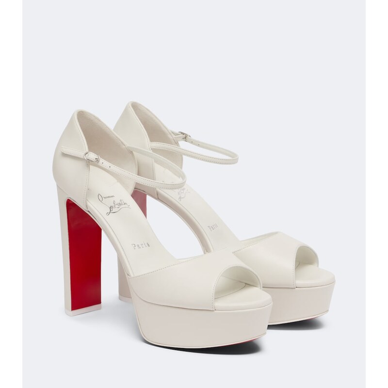 Christian Louboutin Sandaloo leather platform sandals