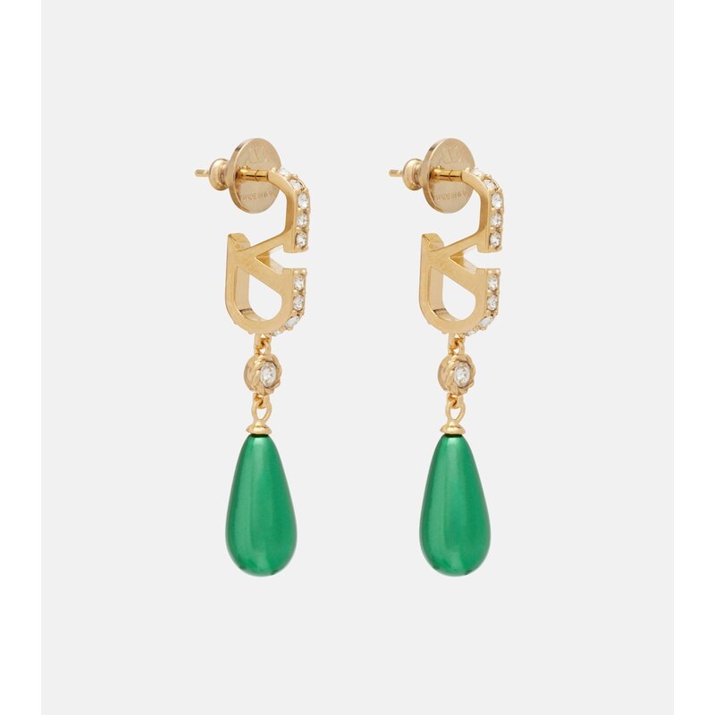 Valentino VLogo Swarovski-embellished earrings