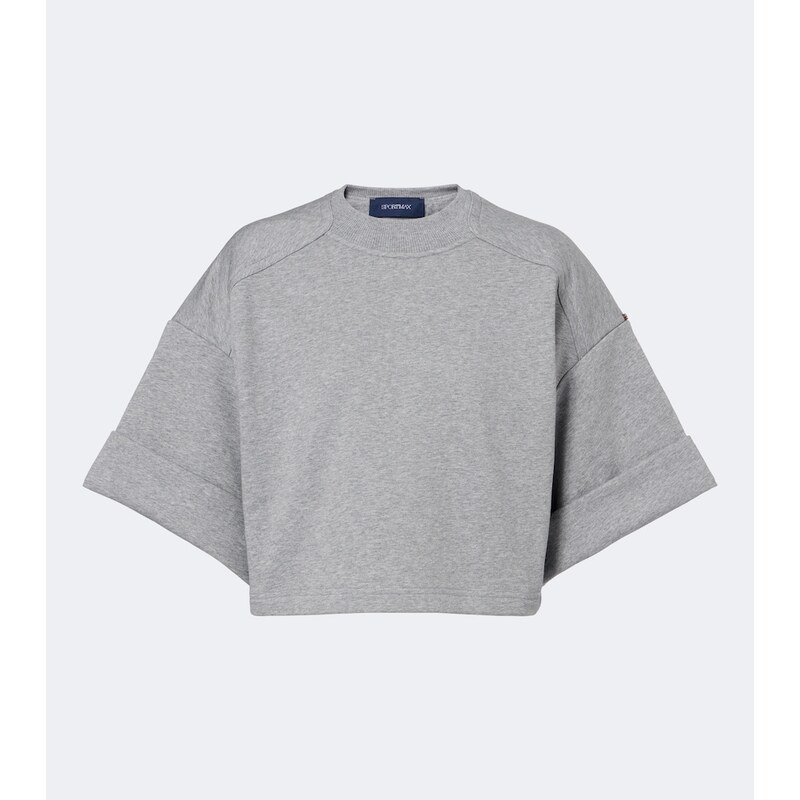 Sportmax Cotton-blend jersey sweatshirt