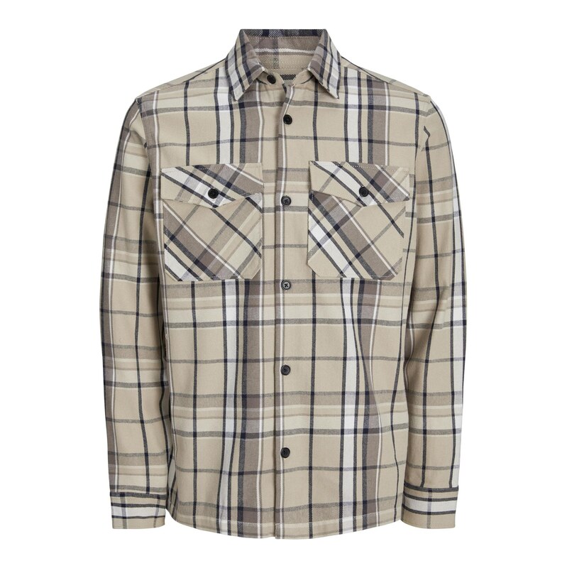 JACK & JONES Přechodná bunda Roy béžová / tmavě béžová / černá /