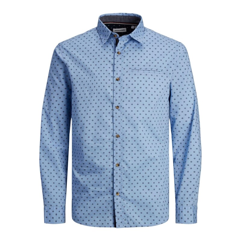 JACK & JONES Košile JJETrekota marine modrá / světlemodrá
