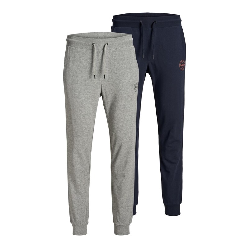 JACK & JONES Kalhoty JPSTGordon JJShark marine modrá / šedý