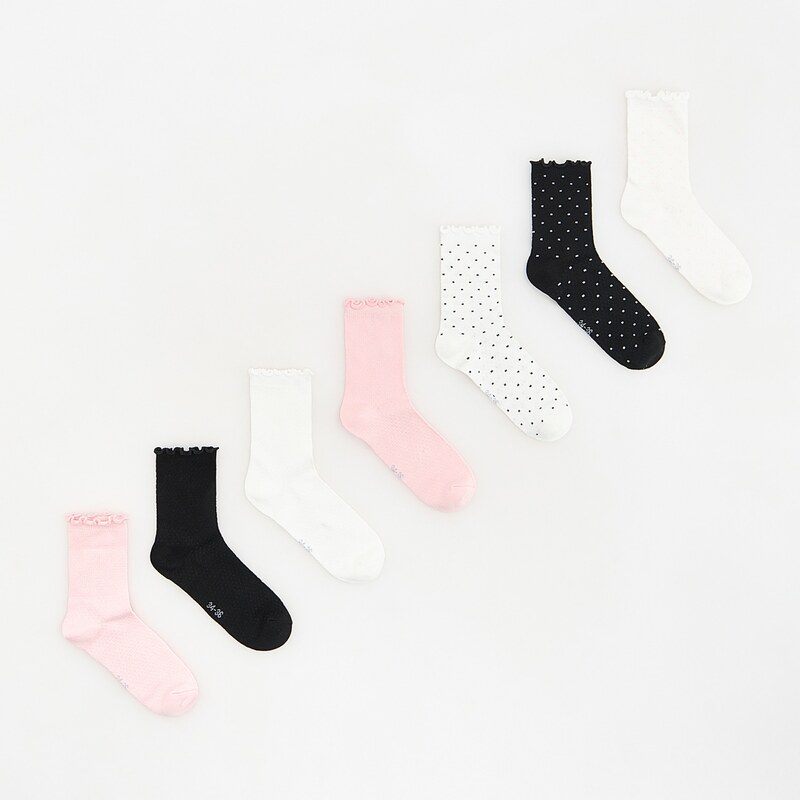 Reserved - GIRLS` SOCKS MULTI - vícebarevná