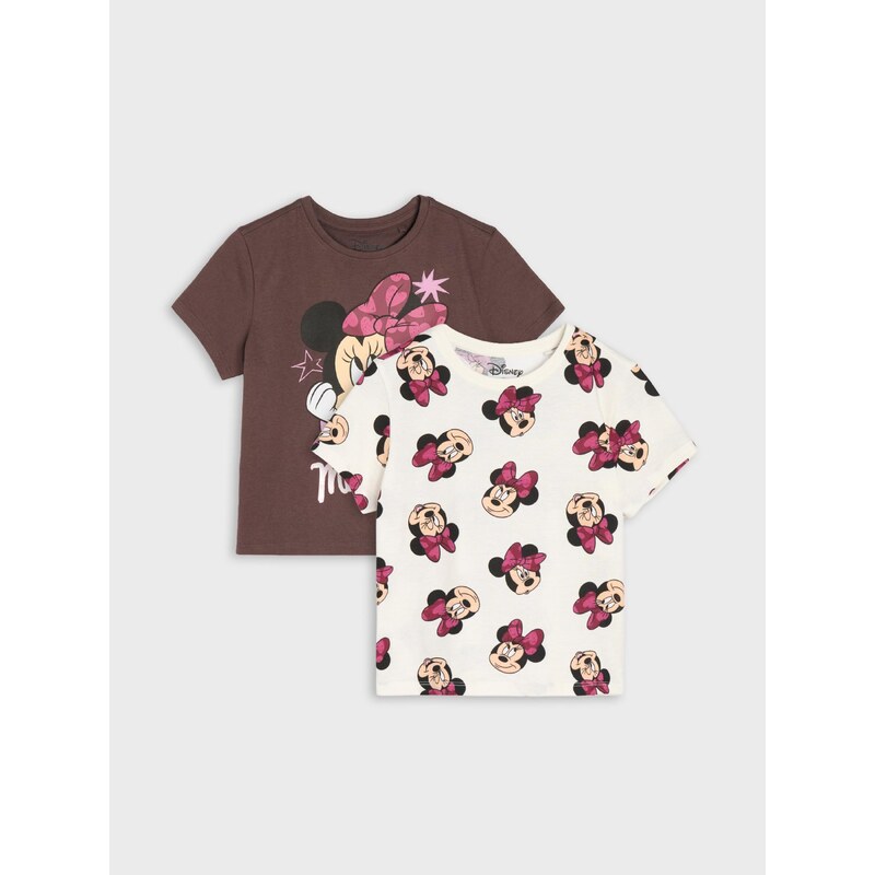 Sinsay - Bavlněná trička s potiskem 2 ks Minnie Mouse -