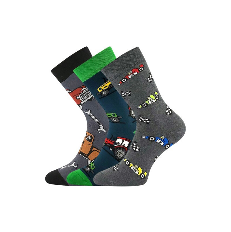 3PACK dětské ponožky Boma vícebarevné (Sibiř 08 - mix A) 20/24