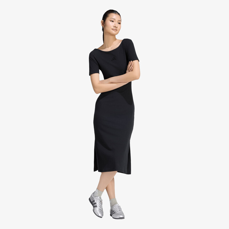 adidas Originals Šaty adidas W Ak Sl Rib Dre Black XS