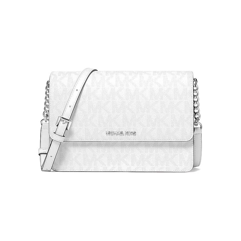 Michael Kors Dani large crossbody kabelka logo bílá