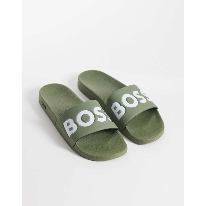 BOSS Orange Boss Aryeh Sliders in khaki-Green