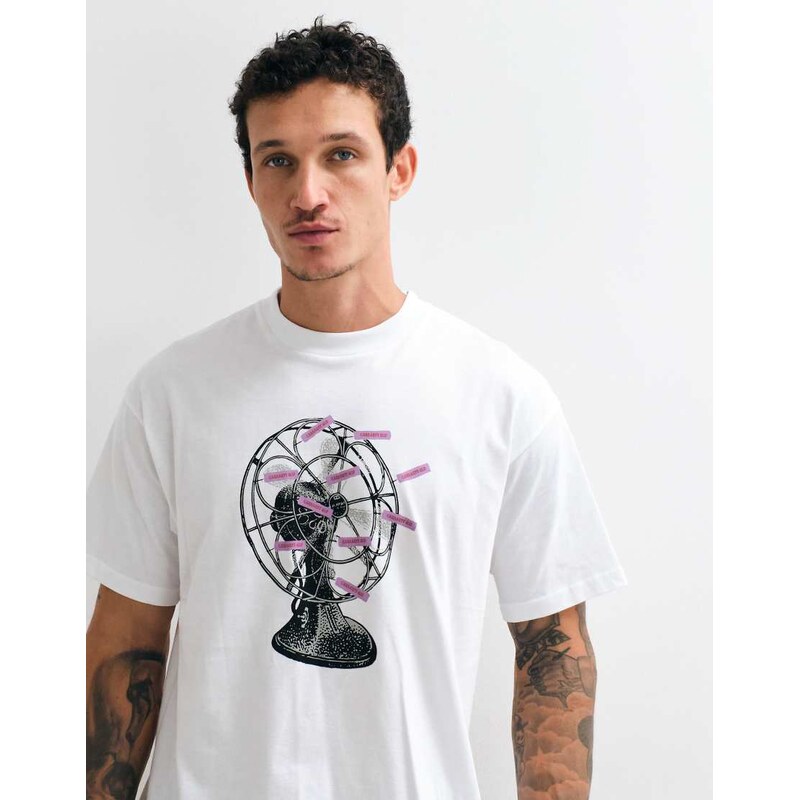 Carhartt WIP fan graphic t-shirt in white