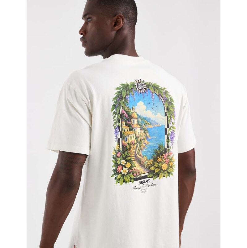 Levis back print graphic t-shirt in white
