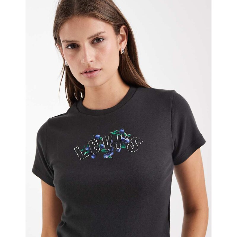 Levis sport graphic baby t-shirt in black