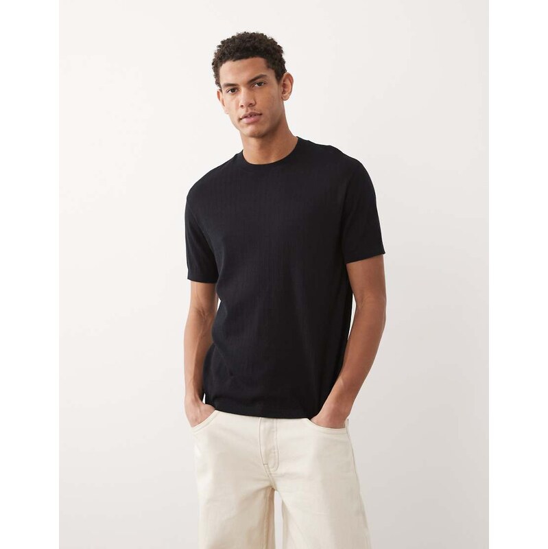 Armani Exchange crew neck t-shirt in navy